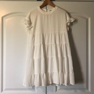 White Teared Dress